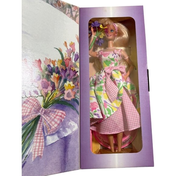 Spring Petals Barbie Doll Avon Special Edition In Box By Mattel 2nd in Series 96 - Picture 1 of 13